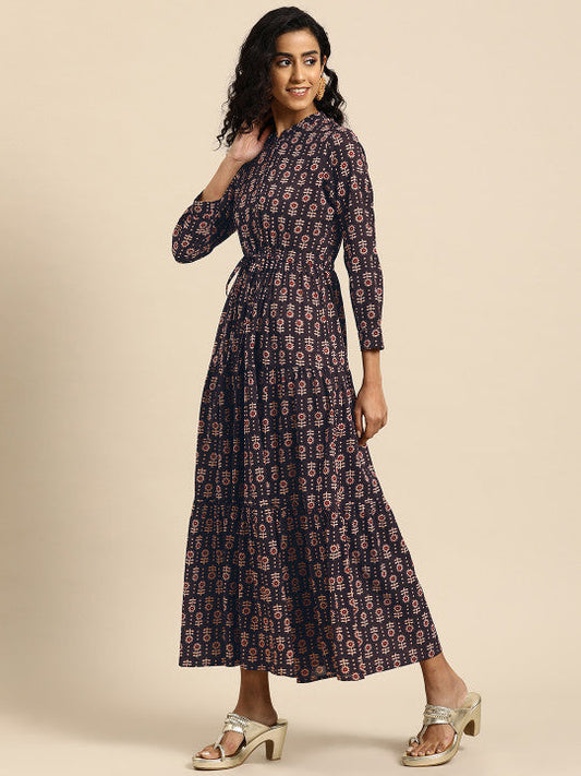 Anayna Women Ethnic Motifs Printed Maxi Dress