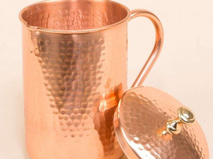 Ishalife Hammered Copper Water Jug - 1.5 Liters