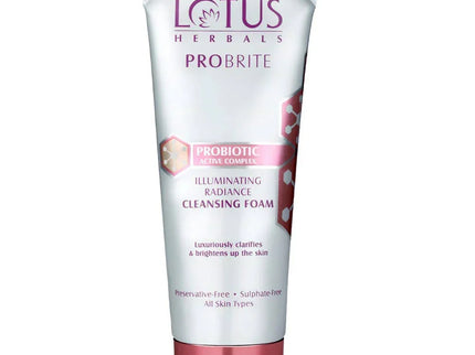 Lotus Herbals Probrite Illuminating Radiance Cleansing Foam - 100 gms