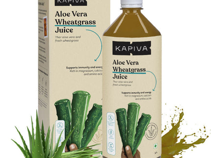 Kapiva Ayurveda Aloe Vera + Wheatgrass Juice