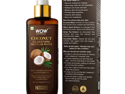 Wow Skin Science Coconut Clarifying Micellar Water - 200 ml