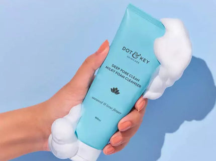 Dot & Key Deep Pore Clean Milky Foam Cleanser - 120 ML