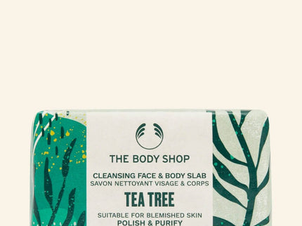 The Body Shop Tea Tree Cleansing Face & Body Slab - 150 gms