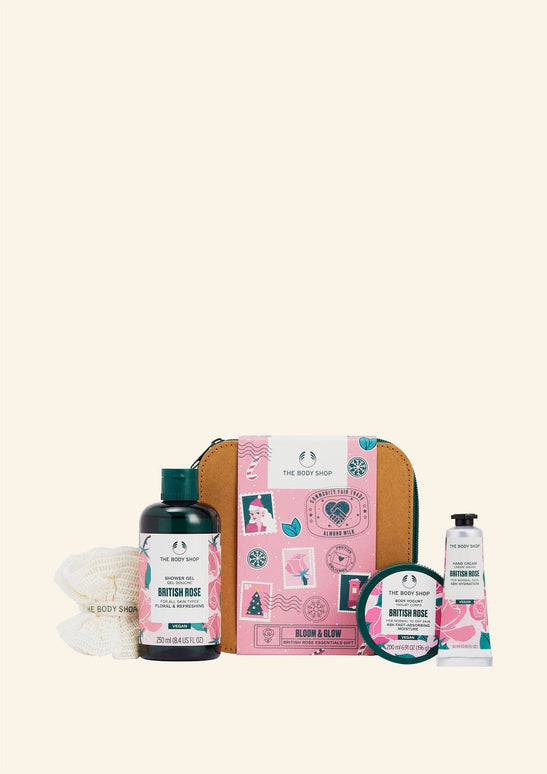 The Body Shop Bloom & Glow British Rose Essentials Gift - 1 Pc