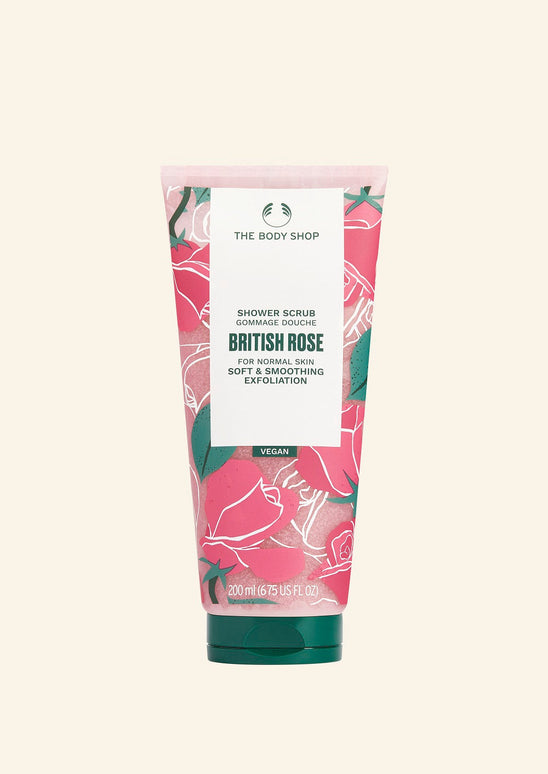 The Body Shop British Rose Shower Scrub - 200 ml