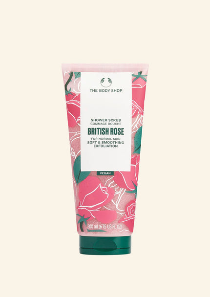 The Body Shop British Rose Shower Scrub - 200 ml