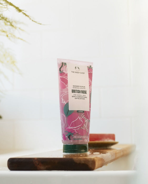 The Body Shop British Rose Shower Scrub - 200 ml