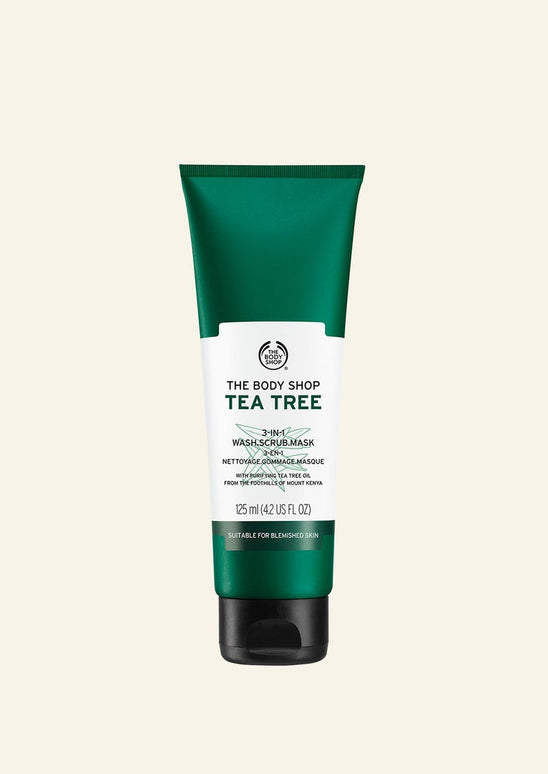 The Body Shop Tea Tree 3-In-1 Wash Scrub. Mask