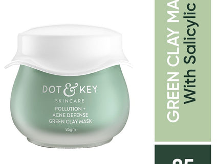 Dot & Key Pollution + Acne Defense Green Clay Face Mask - 85 GMS