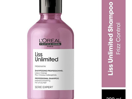 L'Oreal Professionnel Liss Unlimited Shampoo with Pro-Keratin and Kukui Nut Oil - 300 ml