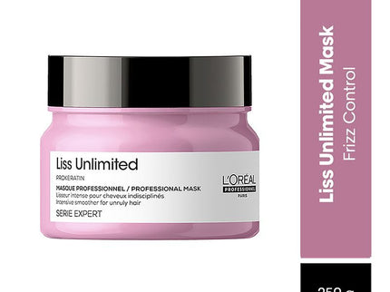 L'Oreal Professionnel Liss Unlimited Hair Mask with Pro-Keratin Kukui Nut Oil - 250 gms
