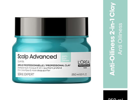L'Oreal Professionnel Scalp Advanced Anti-Oiliness 2-in-1 Deep Purifier Clay - 250 ml