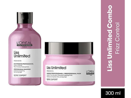 L'Oreal Professionnel Liss Unlimited Shampoo With Hair Mask Combo