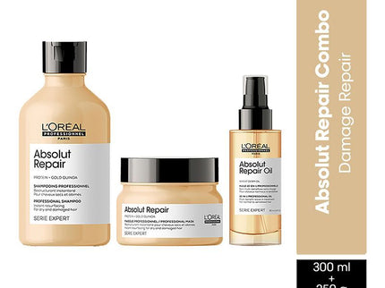 L'Oreal Professionnel Absolut Repair Shampoo with Hair Mask &  Hair Serum