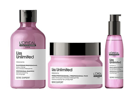 L'Oreal Professionnel Liss Unlimited Shampoo with Hair Mask & Hair Serum