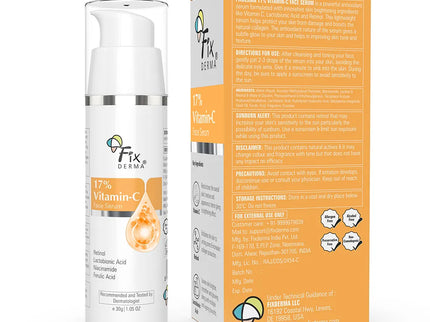 Fixderma 17% Vitamin C Face Serum - 30 gms
