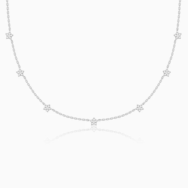 Silver Star Constellation Necklace