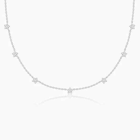 Silver Star Constellation Necklace