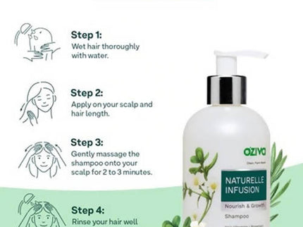 OZiva Naturelle Infusion Nourish & Growth Shampoo - 200 ml