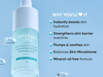 Dot & Key Water Drench Hydrating Hyaluronic Serum Concentrate - 30 ML