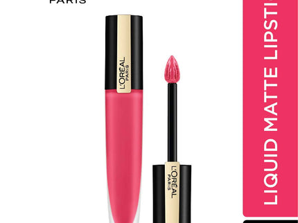 L'Oreal Paris Rouge Signature Matte Liquid Lipstick - 128 I Decide