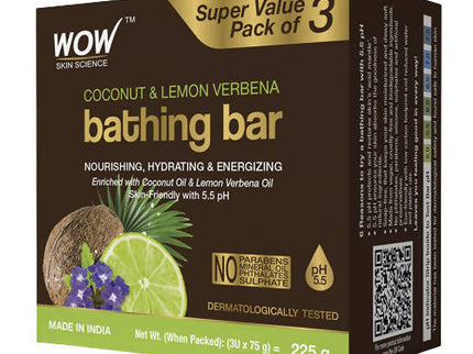 Wow Skin Science Coconut & Lemon Verbena Bathing Bar