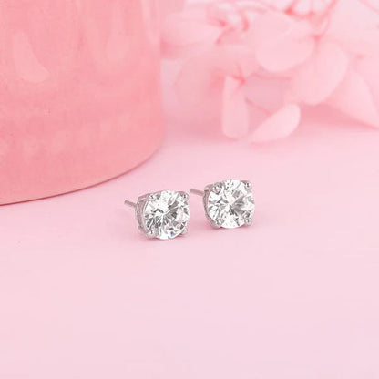 Silver Zircon Earrings