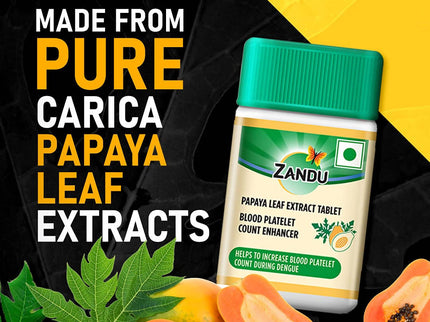 Zandu Papaya Leaf Extract Tablets