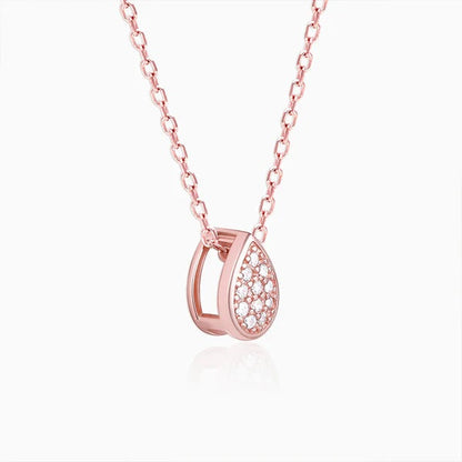Rose Gold Studded Swayer Necklace