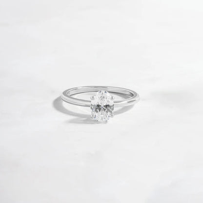 Cubic Zirconia Oval Cut Ring