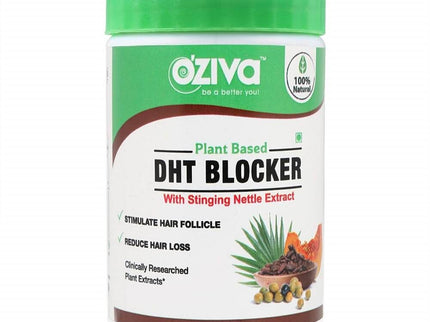 OZiva Plant Based DHT Blocker With Stinging Nettle Extract