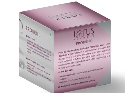 Lotus Herbals Probrite Illuminating Radiance Sleeping Mask - 50 gms