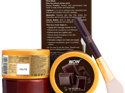 Wow Skin Science Chocolate Caffeine Face Mask - 200 ml