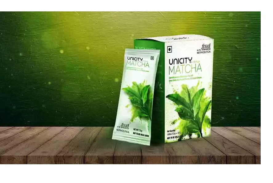 Unicity Premium Matcha 10 Sachets | Green Tea Energy Drink