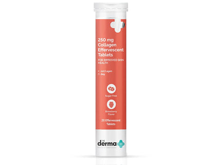 The Derma Co 250 mg Collagen Effervescent Tablets for Improved Skin Health - 20 tabs