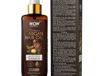 Wow Skin Science Moroccan Argan Hair Oil