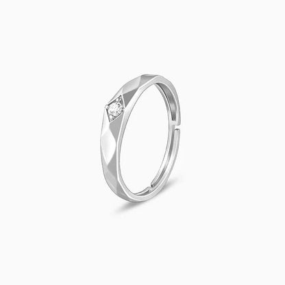 Silver Rugged Ring For Him
