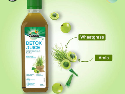 Zandu Detox Juice with Wheatgrass & Amla
