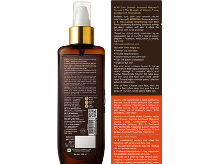 Wow Skin Science Vitamin C & Niacinamide Skin Mist Toner - 200 ml
