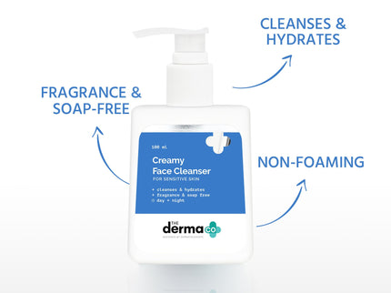 The Derma Co Creamy Face Cleanser for Sensitive Skin