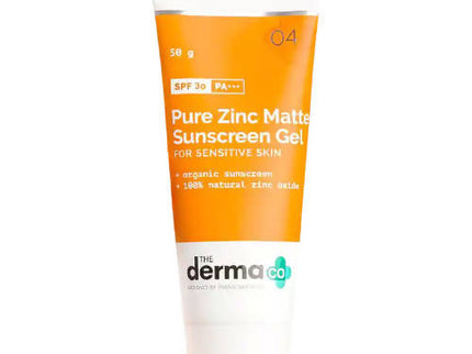 The Derma Co Pure Zinc Matte Sunscreen Gel for Sensitive Skin - 50 gms