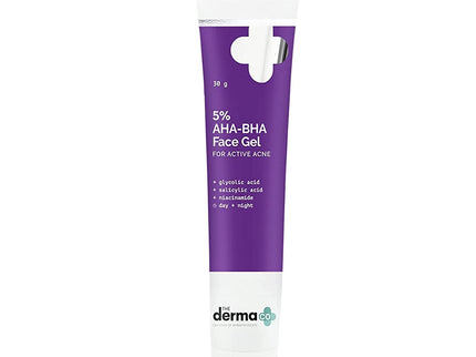The Derma Co 5% AHA-BHA Gel for Active Acne - 30 gms
