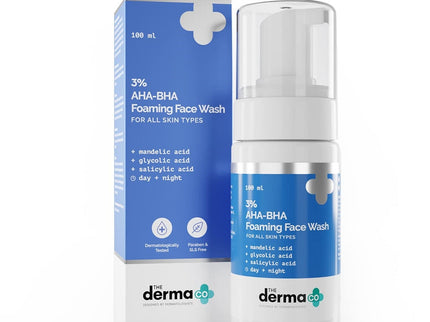 The Derma Co 3% AHA-BHA Foaming Face Wash - 100 ml