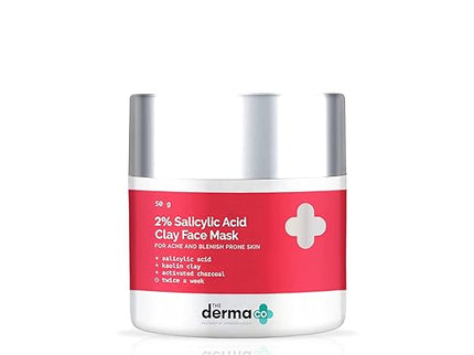 The Derma Co 2% Salicylic Acid Clay Face Mask - 50 gms