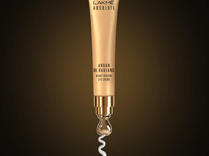 Lakme Absolute Argan Oil Radiance Night Revival Eye Cream - 15 gms