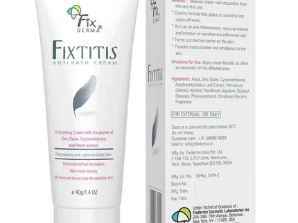 Fixderma Fixtitis Anti-Rash Cream