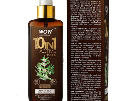 Wow Skin Science 10-in-1 Active Hair Oil - 200 ml
