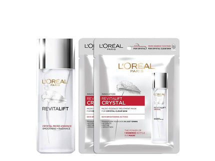 L'Oreal Paris Revitalift Crystal Micro-Essence And Crystal Sheet Mask