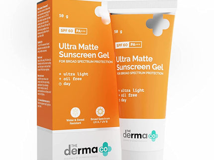 The Derma Co Ultra Matte Sunscreen Gel for Broad Spectrum Protection - 50 gms