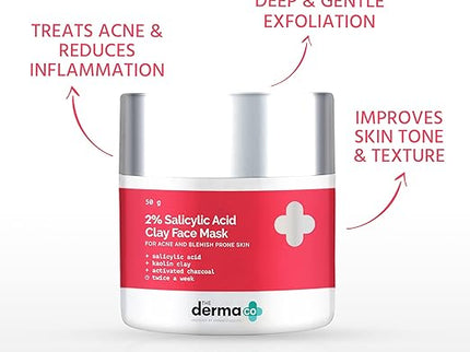 The Derma Co 2% Salicylic Acid Clay Face Mask - 50 gms